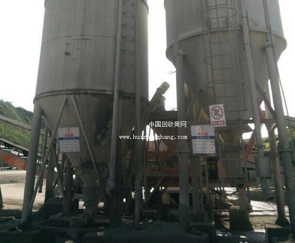 工程结束处理600型水稳拌和机100吨水泥罐5个料仓等