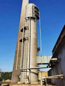 出售白钢316材质脱硫塔一套，直径3.5米，高22.5米，包括水泵系统，在线检测仪1套。