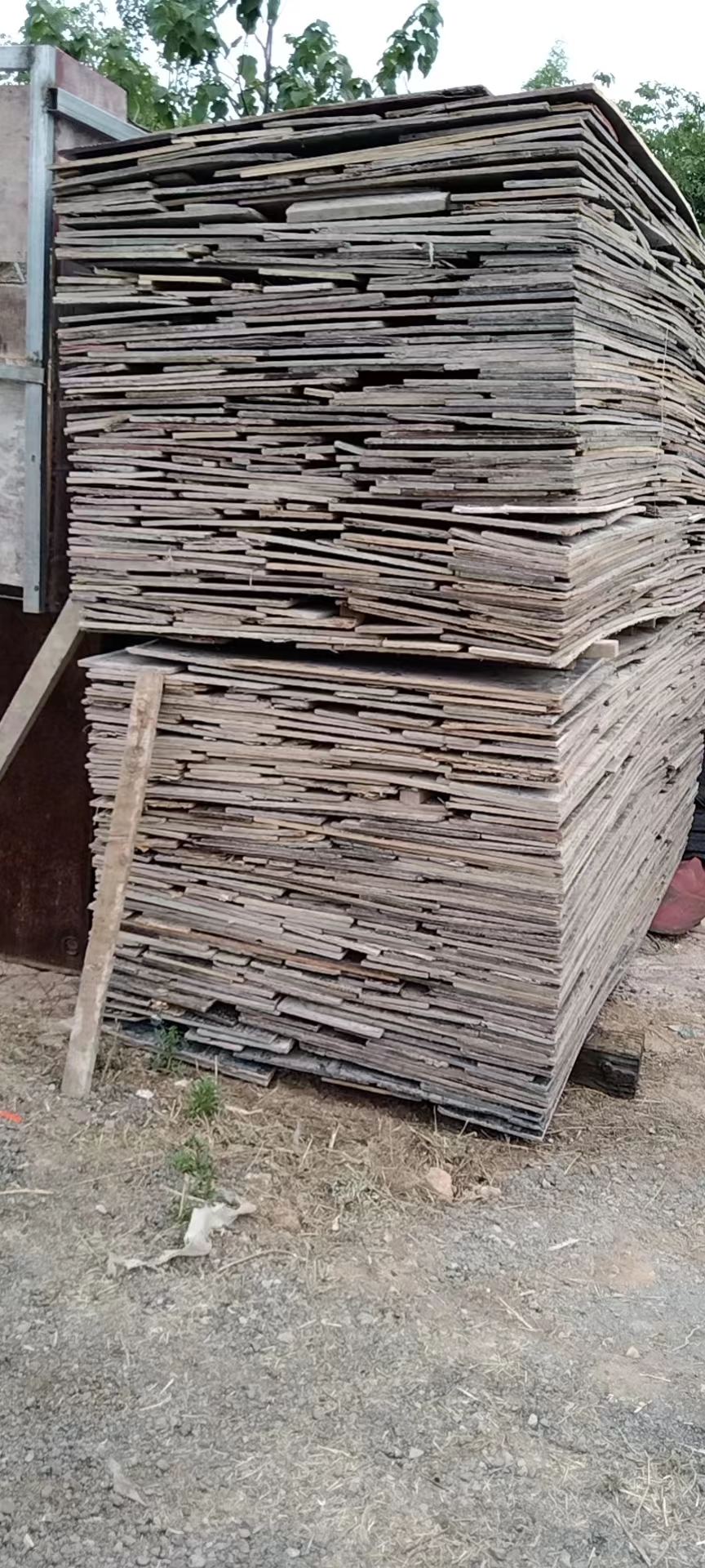 济南旧木方旧模板市场图片