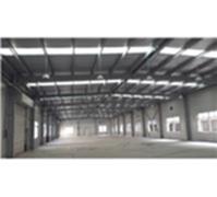 急售二手钢结构库房28米X126米8米高9成新双层彩钢瓦。