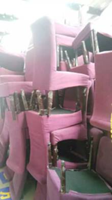 紧急出售200件9成新布艺椅子，济南酒店物资回收