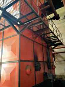 沈阳出售二手15吨热水锅炉链条炉排