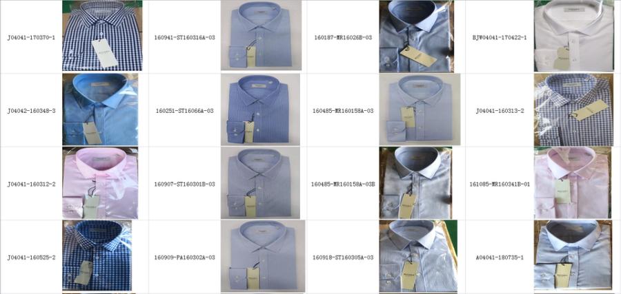 纺织科技公司加工商品路嘉纳牌衬衫46931件网络拍卖公告