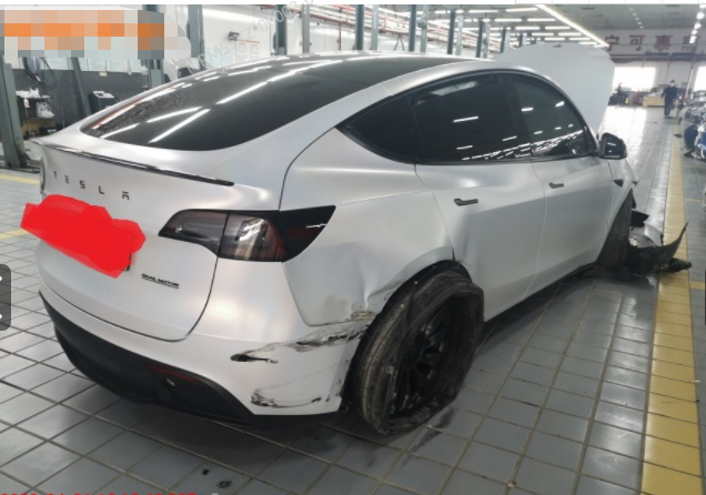 保险事故车2022年特斯拉Model Y Performance 高性能全轮驱动版网络拍卖公告