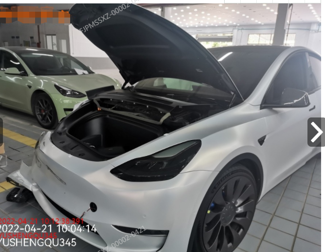 保险事故车2022年特斯拉Model Y Performance 高性能全轮驱动版网络拍卖公告