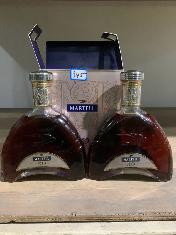 345,Martell XO700ml 40%vol,2瓶网络拍卖公告