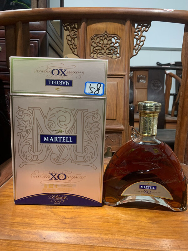 58,Martell XO700ml 40%vol,12瓶抽样检验网络拍卖公告