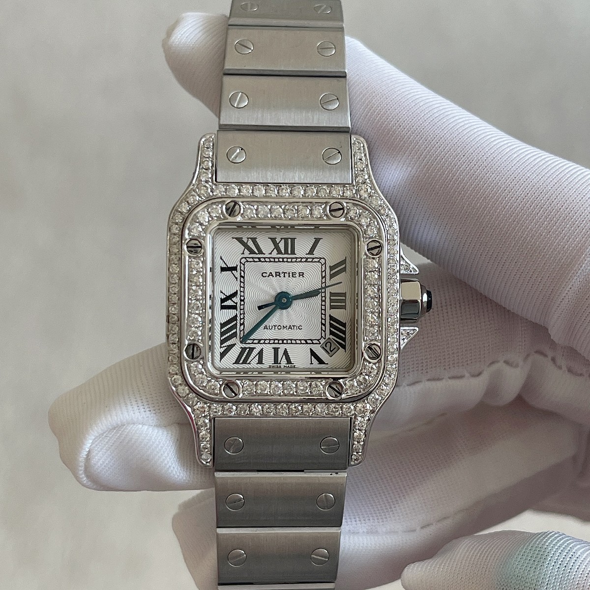 A416卡地亚自动机械后钻女士腕表名表手表网络拍卖公告