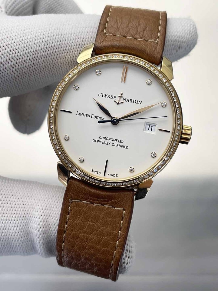 拍序E8595新雅典Ulysse Nardin 恒金系列自动机械手表网络拍卖公告
