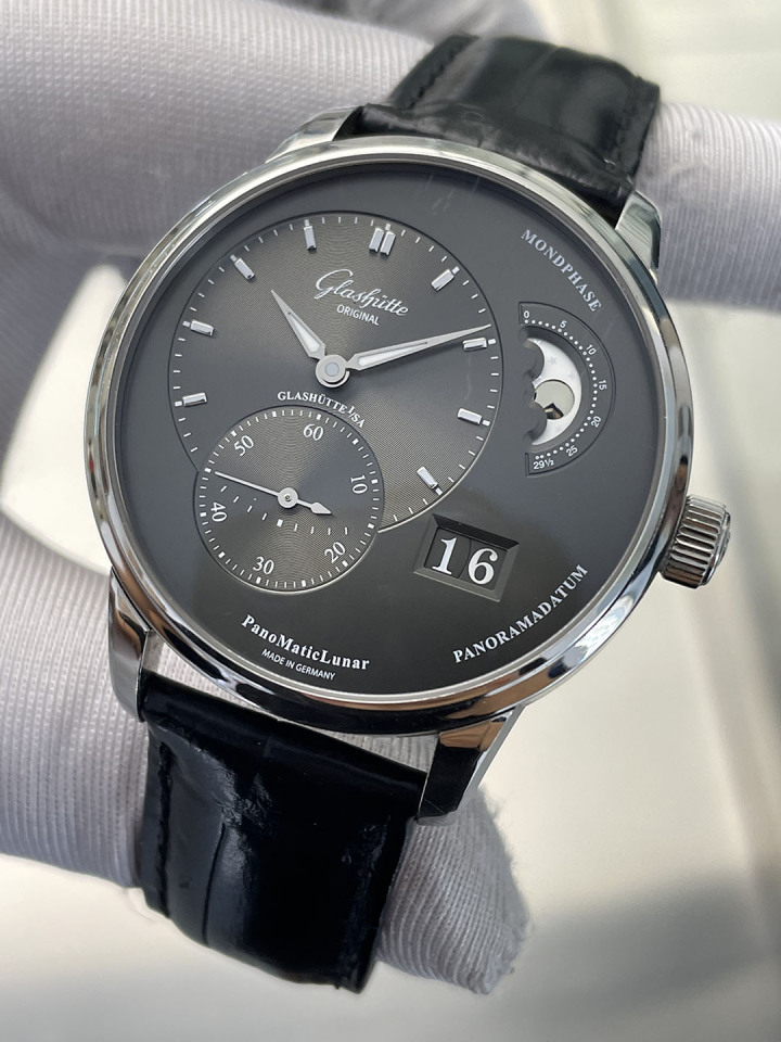 标L7121年保卡 95新格拉苏蒂偏心系列自动机械手表网络拍卖公告