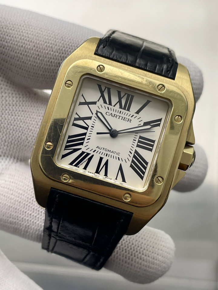 标N8895新卡地亚Cartier山度士系列自动机械手表网络拍卖公告