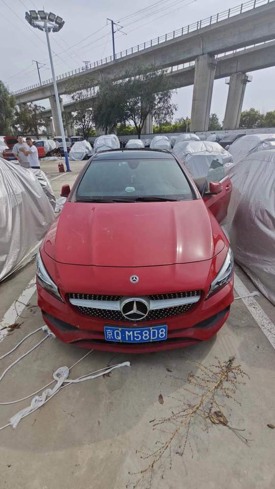 京QM58D8红色梅赛德斯奔驰GLA汽车不带京牌及指标网络拍卖公告
