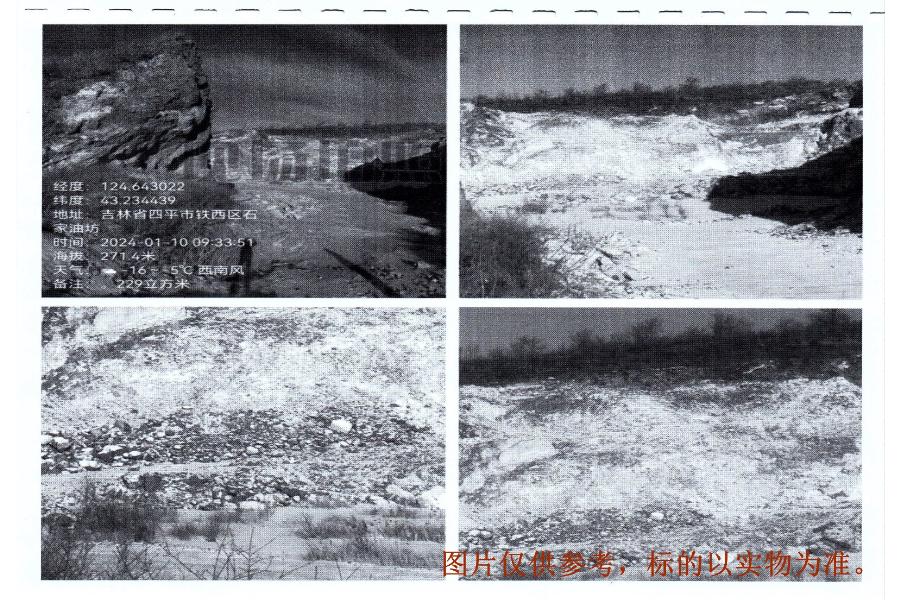 2号标的：堆放在吉林省梨树县十家堡镇龙湾村化石沟罚没山皮石网络拍卖公告