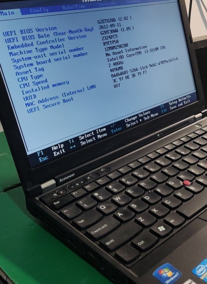 F1056报废12寸thinkpad商务笔记本未检测,存在缺件无适配器网络拍卖公告