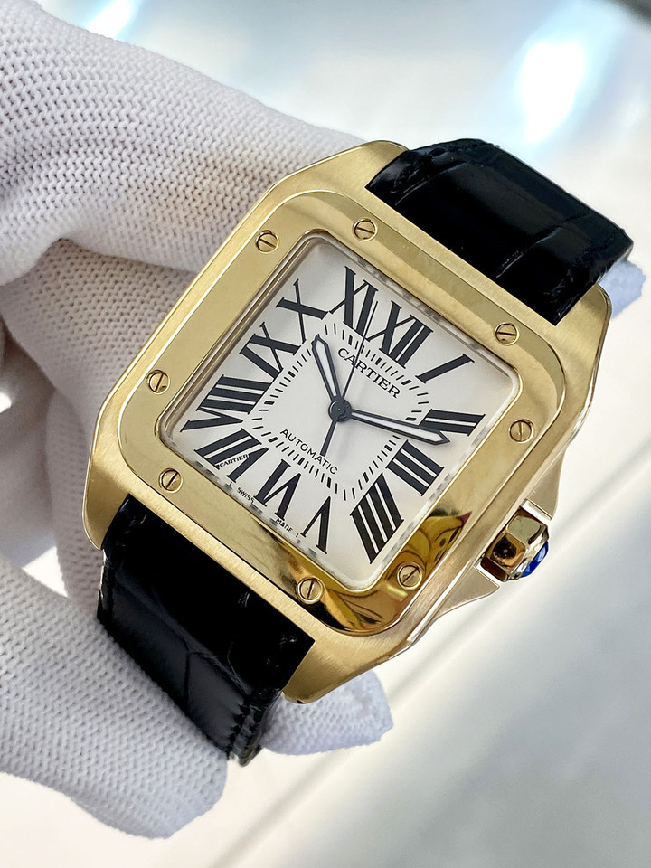 标G51卡地亚Cartier山度士系列自动机械手表网络拍卖公告
