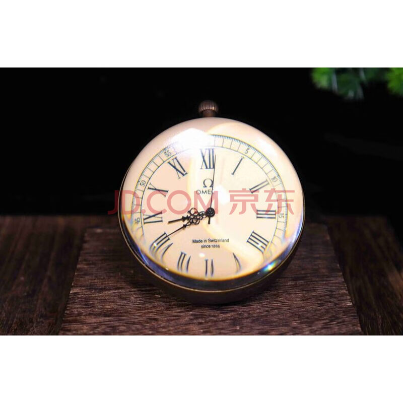 D2837 旧藏珍品 纯铜水晶球机械钟表摆件网络拍卖公告