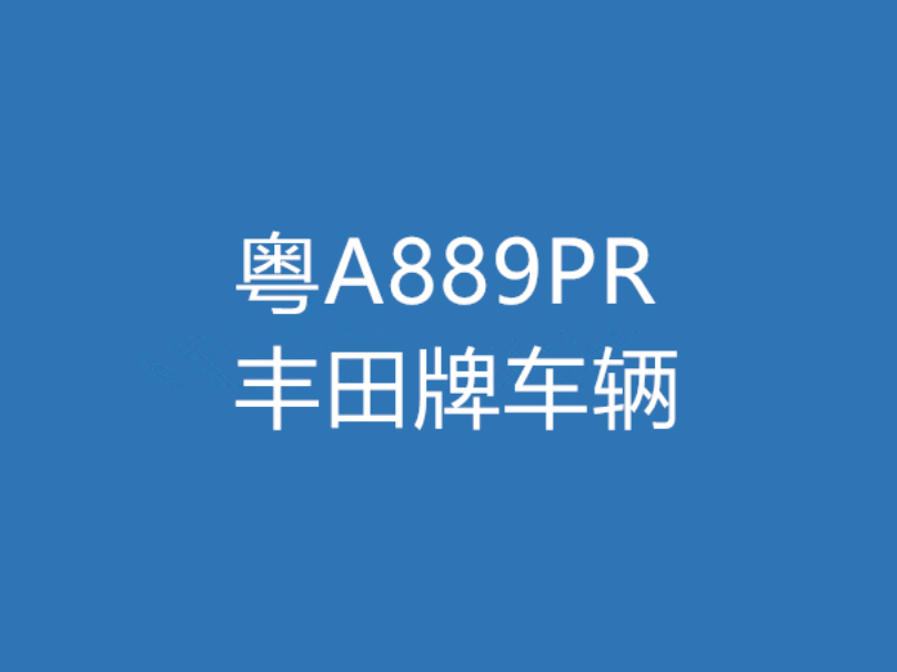 青川县国有资产事务中心所持8台车辆处置——粤A889PR丰田牌车辆出售招标