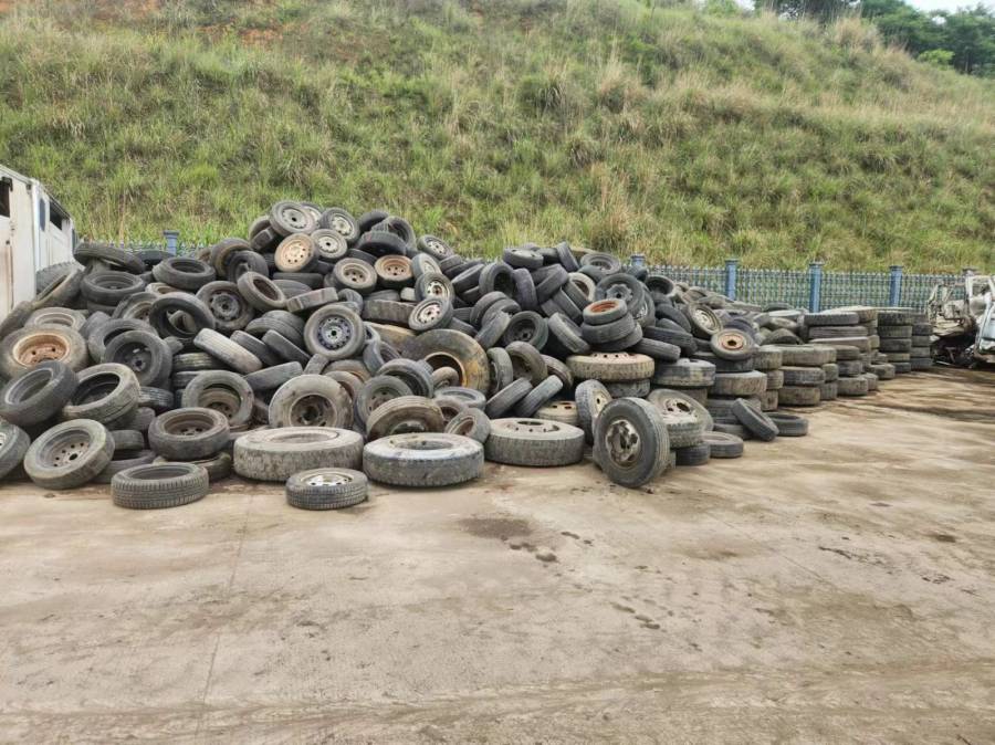 宜昌物产报废车辆回收拆解公司拆解后废轮胎（含轮毂）一批网络拍卖公告